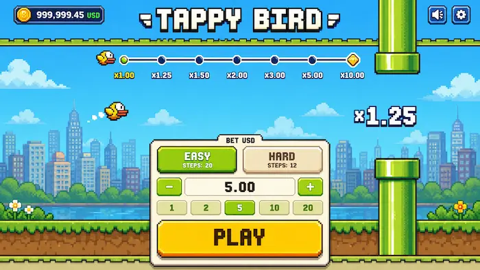 Tappy Bird Crash Game baner